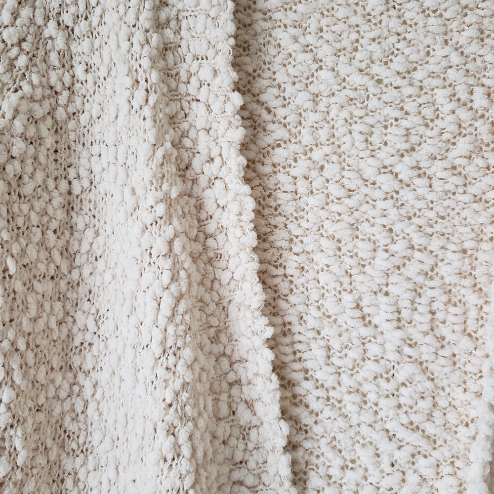 Only Cream Textured Open-Front Cardigan - Picture 3 of 8
